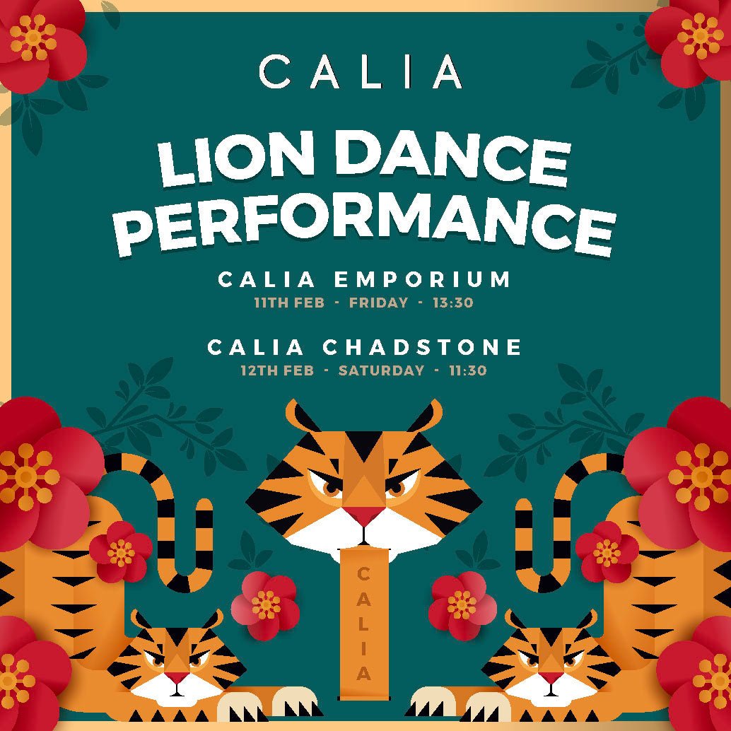 Enjoy a Lion Dance at Calia & Calia Grill - Calia