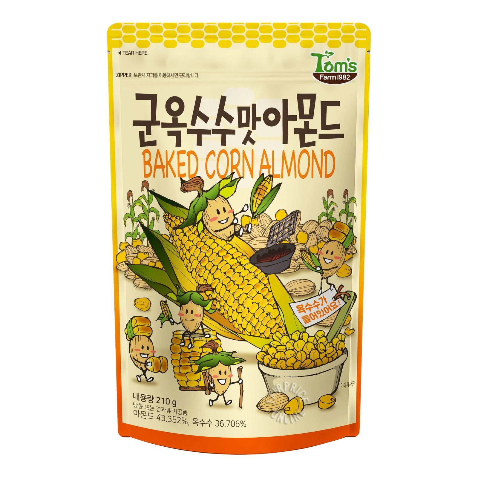 Baked Corn Almonds 210g - Calia Australia Pty Ltd