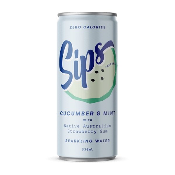 Cucumber & Mint No Sugar Sparkling Water 330ml - Calia Australia Pty Ltd