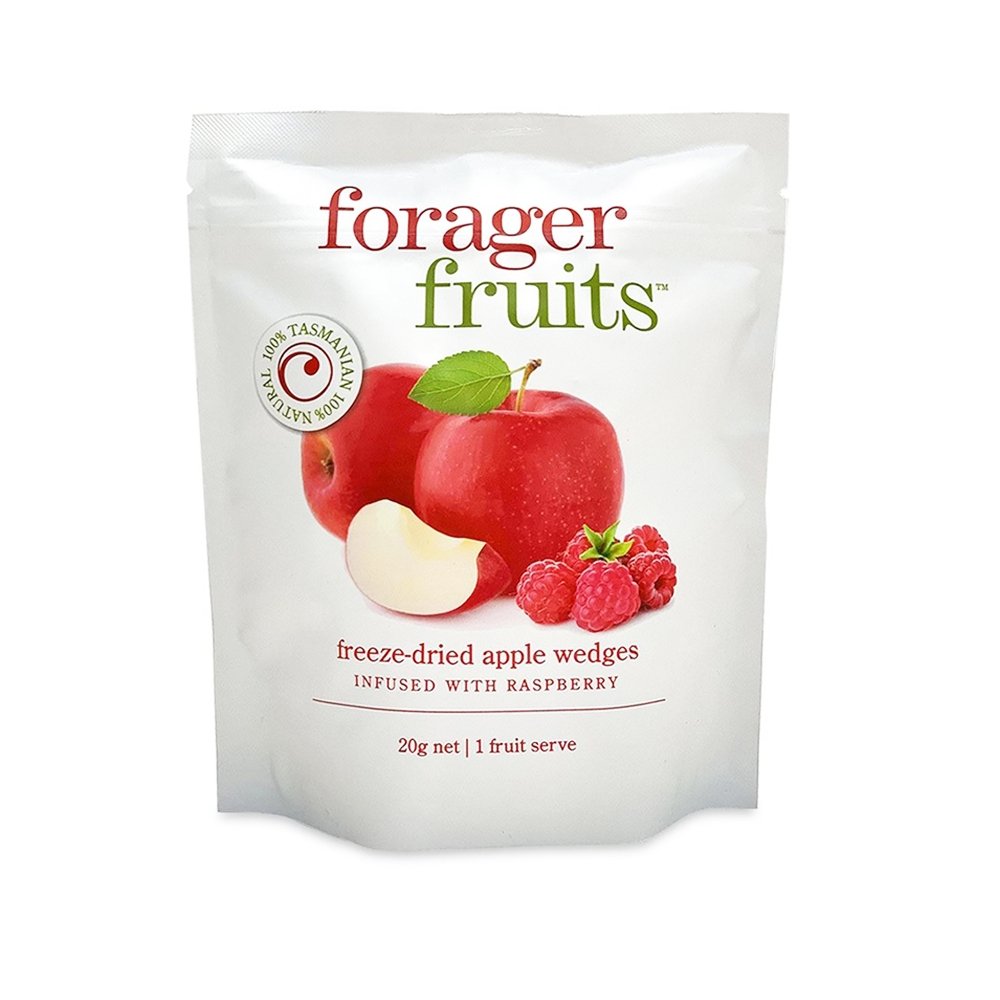 Forager Fruits Freeze-Dried Apple & Raspberry Wedges - Calia Australia Pty Ltd