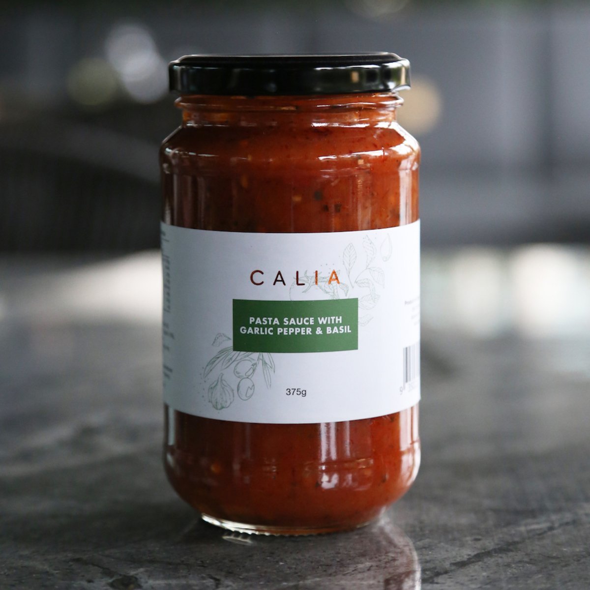 Garlic, Pepper & Basil Pasta Sauce - Calia Australia Pty Ltd