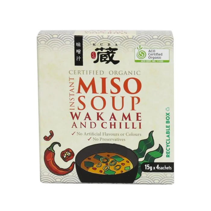 Kura Miso Soup Wakame And Chilli - Calia