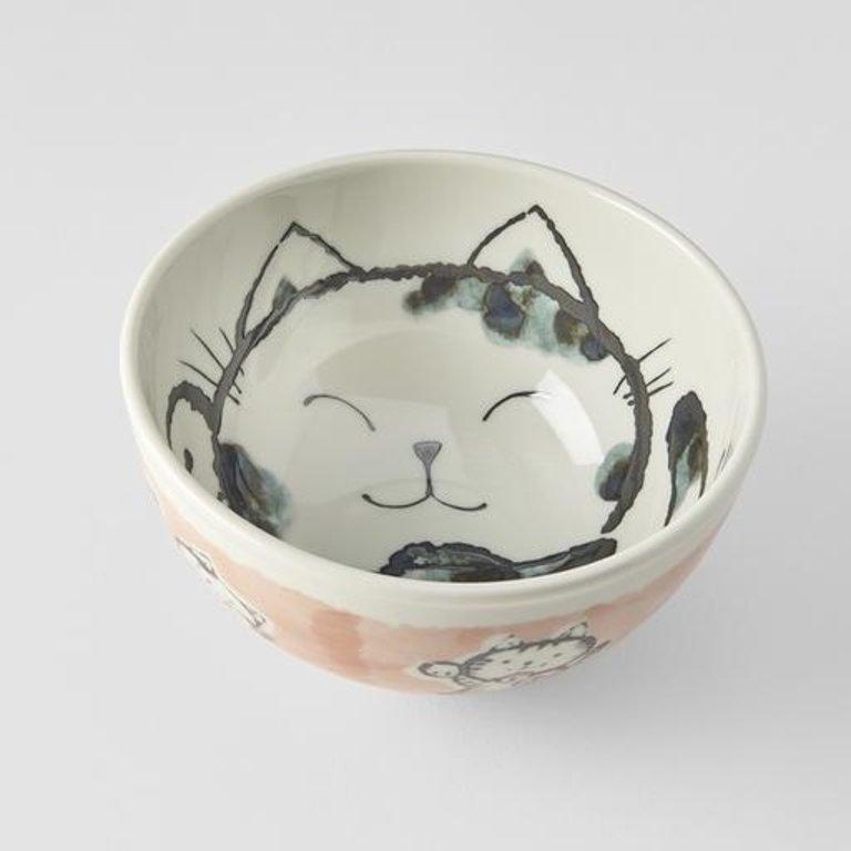 Maneki Lucky Cat Bowl - Peach - Calia Australia Pty Ltd