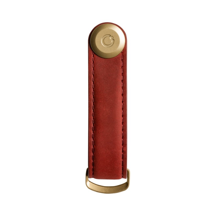 Orbitkey 2.0 Crazy Horse Leather Key Organiser - Maple Red - Calia Australia Pty Ltd